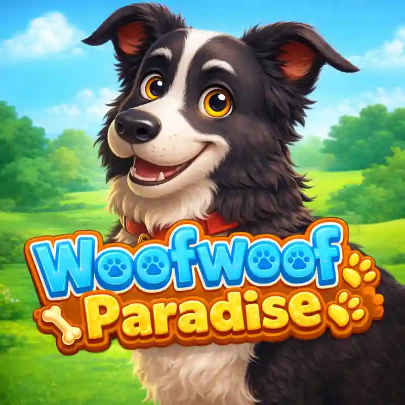 Woof-woof Paradise online slot game interface